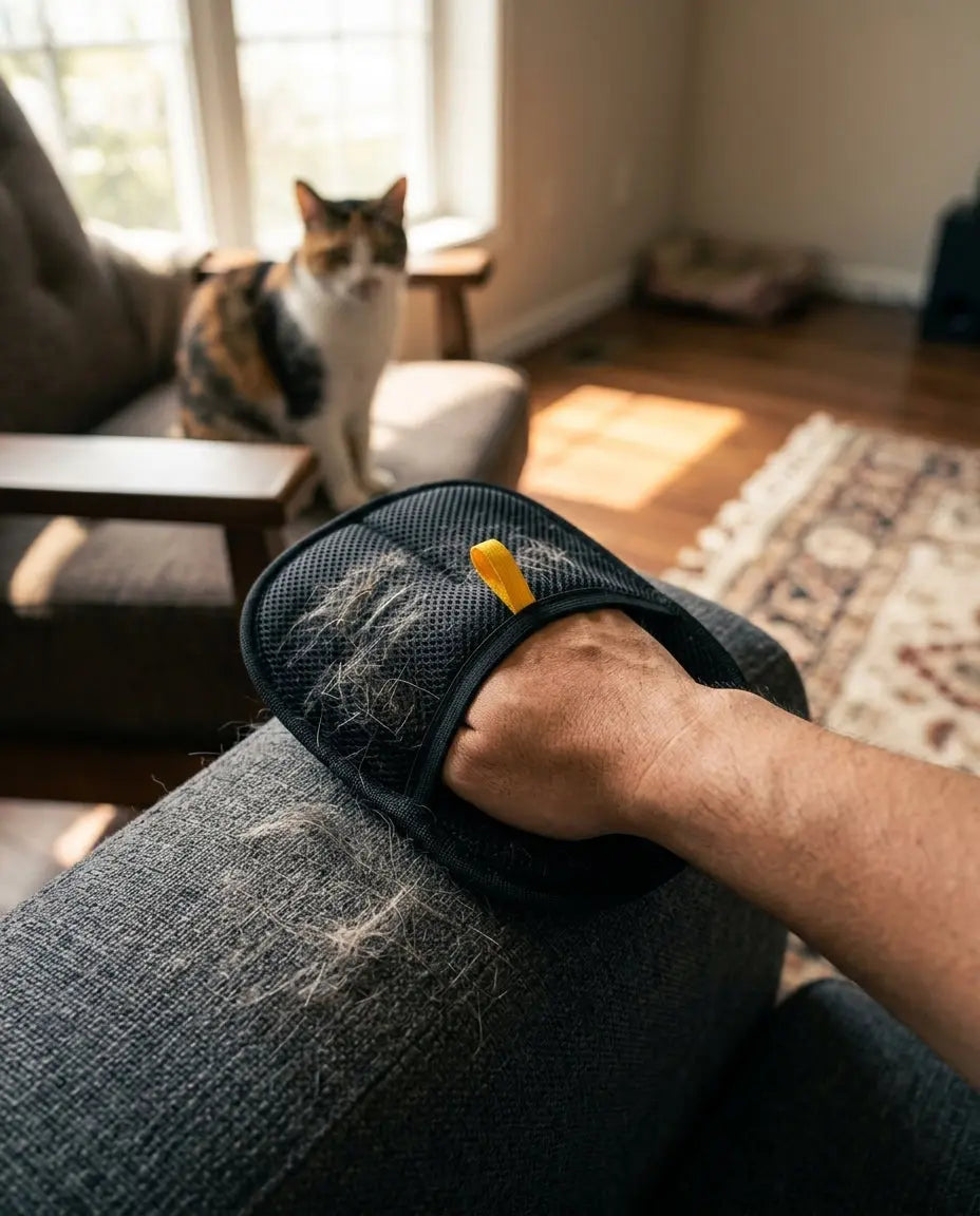 AlchemyPaw™ Magic Pet Hair Remover Glove – Reusable Fur Cleaner for Furniture, Carpet & Clothes AlchemyPaw