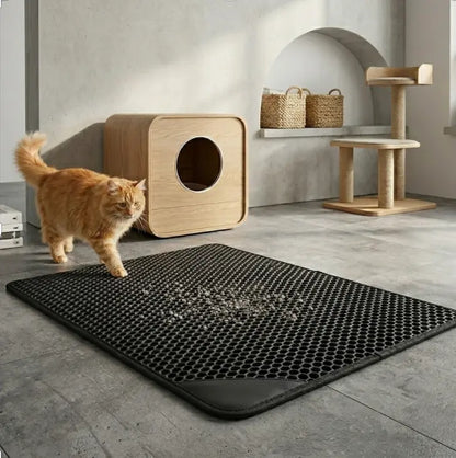 AlchemyPaw™ Mess-Free Honeycomb Litter Trapping Mat