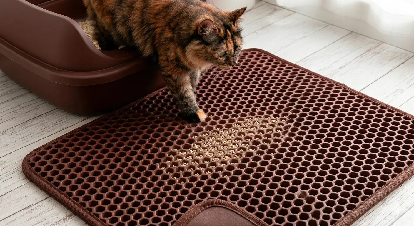 AlchemyPaw™ Mess-Free Honeycomb Litter Trapping Mat