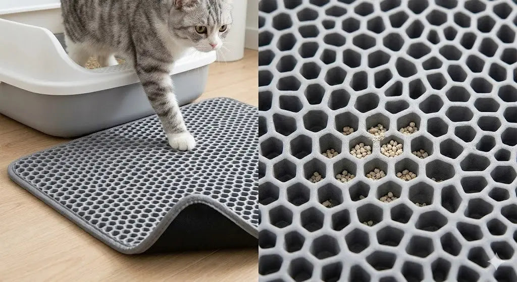 AlchemyPaw™ Mess-Free Honeycomb Litter Trapping Mat