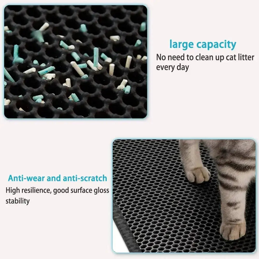 AlchemyPaw™ Mess-Free Honeycomb Litter Trapping Mat