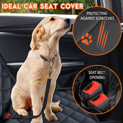 AlchemyPaw™ Waterproof Dog Car Seat Cover – Non-Slip Back Seat Protector for Cars & SUVs