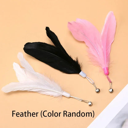 AlchemyPaw™ Interactive Cat Teaser Toy – Suction Cup Feather Wand for Endless Play