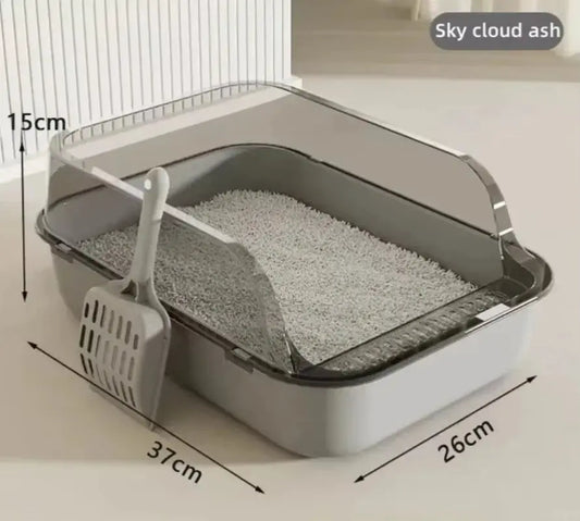 AlchemyPaw™ Mess-Free High-Side Cat Litter Box