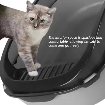 AlchemyPaw™ Mess-Free High-Side Cat Litter Box