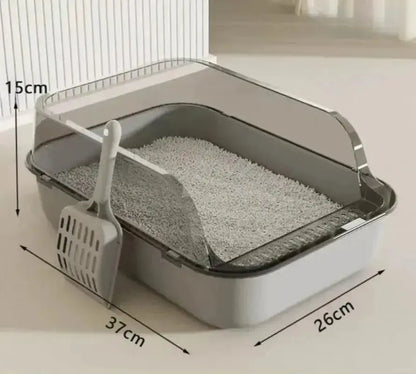 AlchemyPaw™ Mess-Free High-Side Cat Litter Box