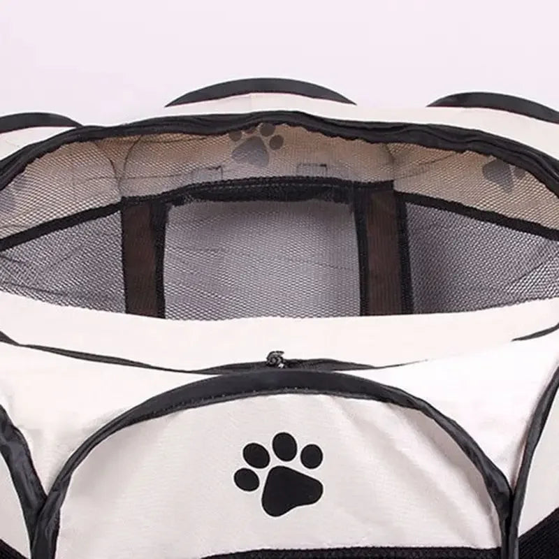AlchemyPaw™ Foldable Pet Playpen – Breathable Indoor Play Tent for Cats & Small Dogs