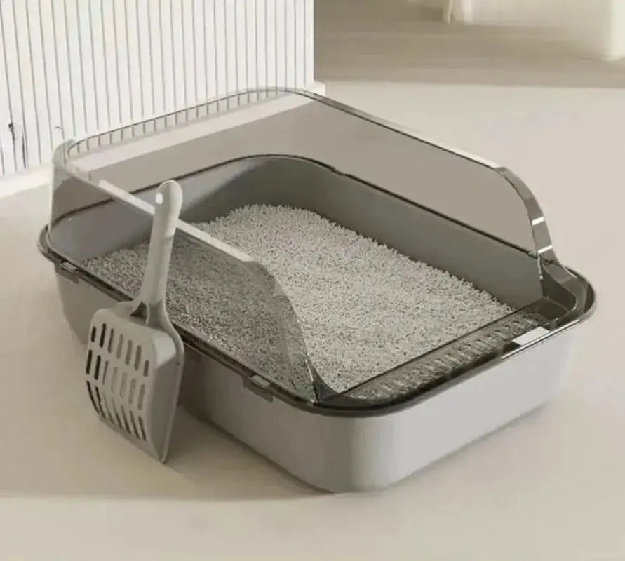 AlchemyPaw™ Mess-Free High-Side Cat Litter Box