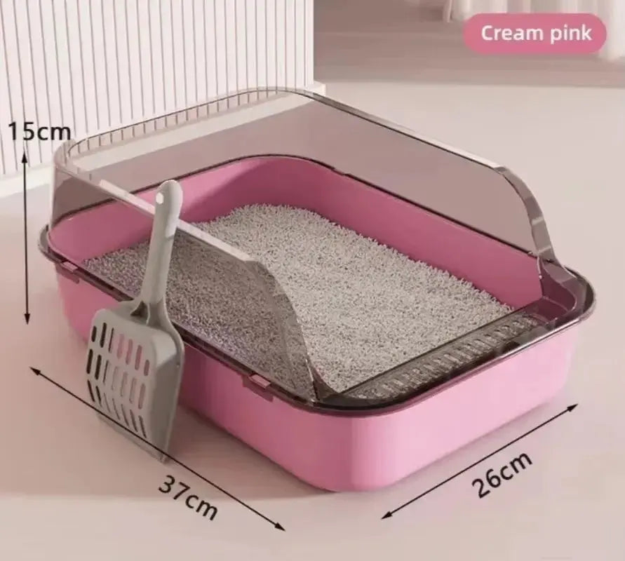 AlchemyPaw™ Mess-Free High-Side Cat Litter Box