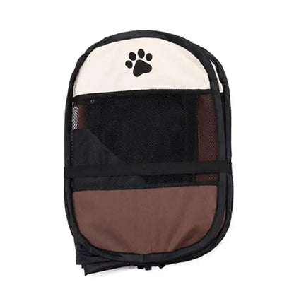 AlchemyPaw™ Foldable Pet Playpen – Breathable Indoor Play Tent for Cats & Small Dogs