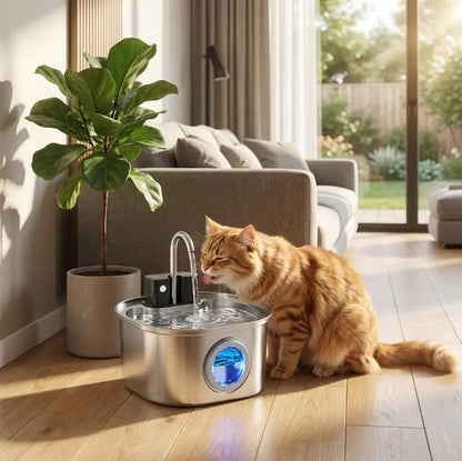 AlchemyPaw™ Automatic Pet Water Fountain – Keeps Water Fresh & Encourages Healthy Hydration AlchemyPaw