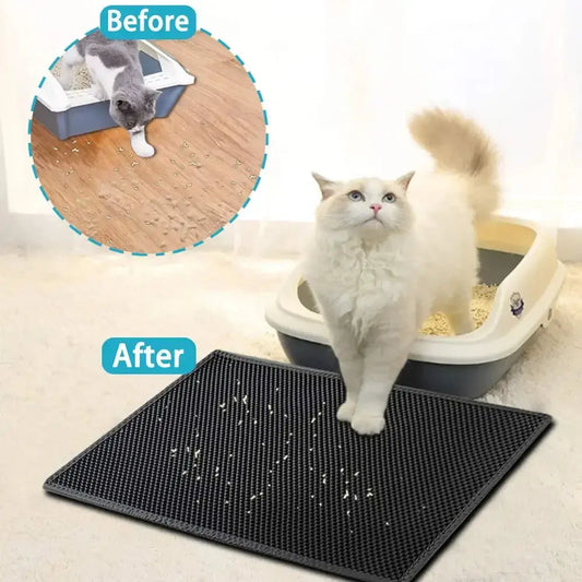 AlchemyPaw™ Mess-Free Honeycomb Litter Trapping Mat