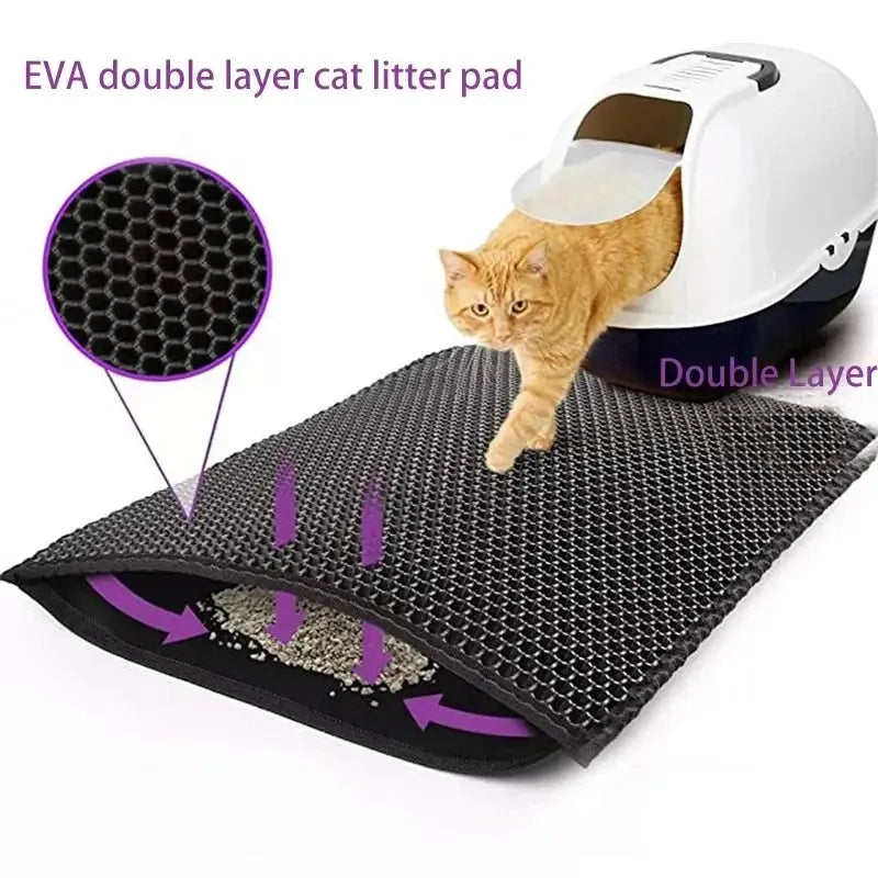 AlchemyPaw™ Mess-Free Honeycomb Litter Trapping Mat