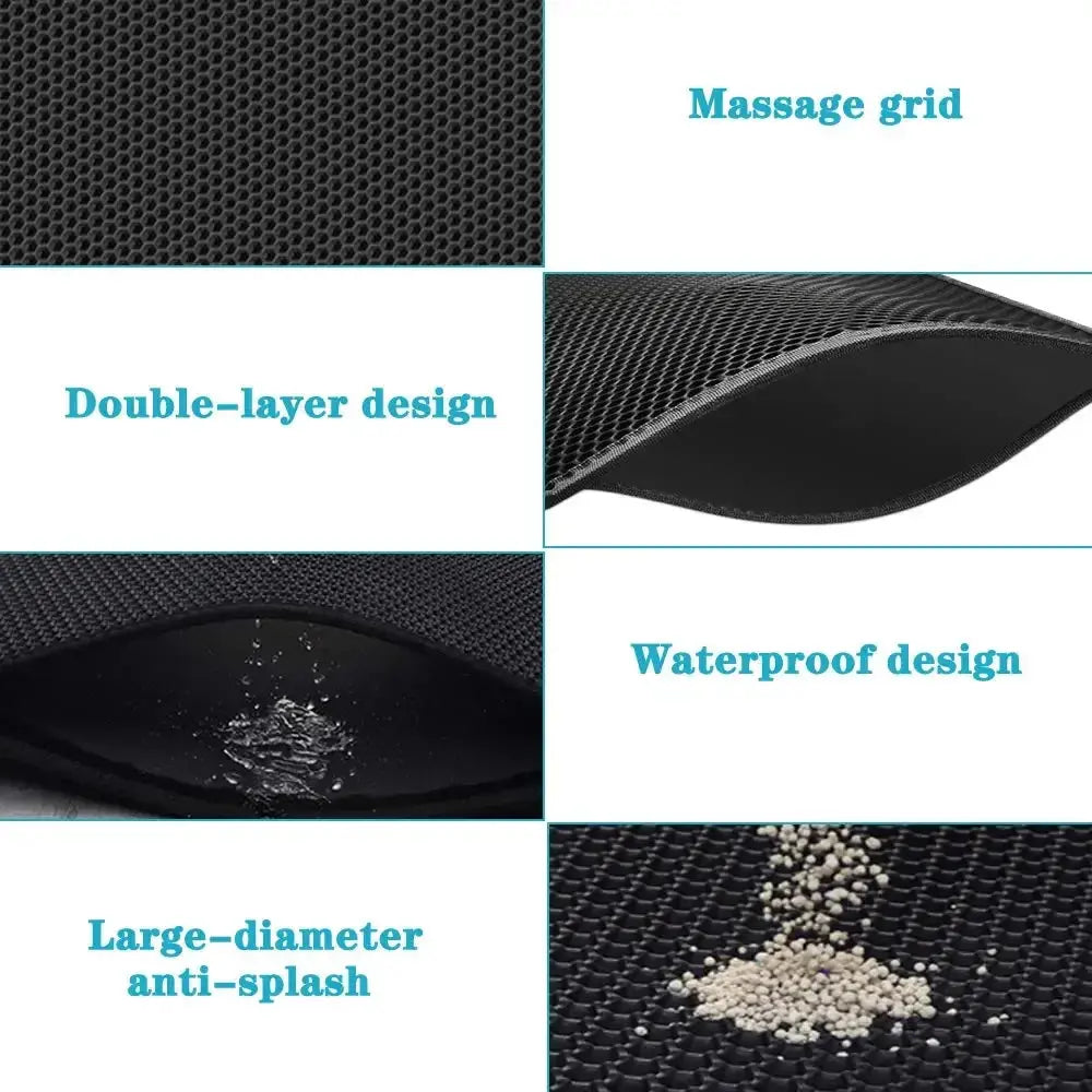 AlchemyPaw™ Mess-Free Honeycomb Litter Trapping Mat