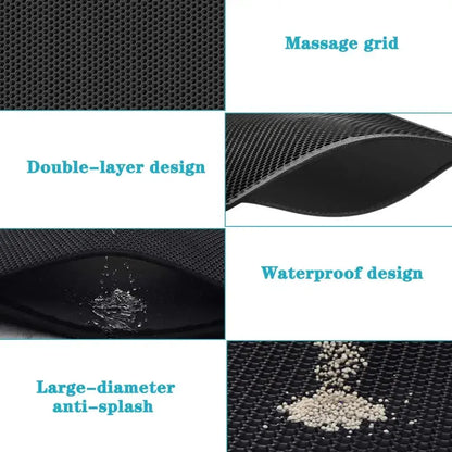 AlchemyPaw™ Mess-Free Honeycomb Litter Trapping Mat